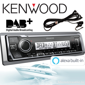 Kenwood KMR-M508DAB Marine Radio DAB+ USB AUX Bluetooth 1-DIN Autoradio Boot Bad